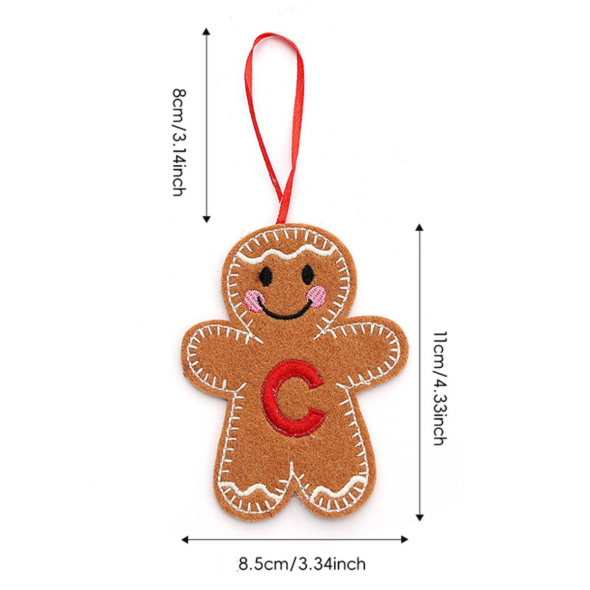 CWMM9399_NEW CHRISTMAS GINGERBREAD MAN DECORATION PENDANT