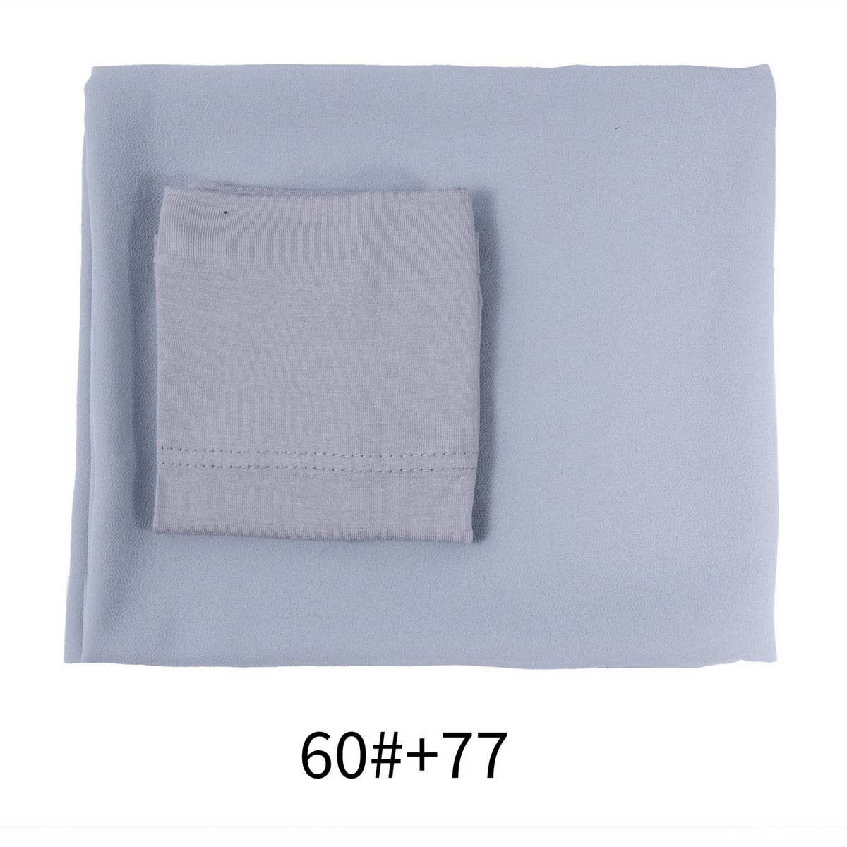 TWO-PIECE CHIFFON SHAWL AND HEADSCARF