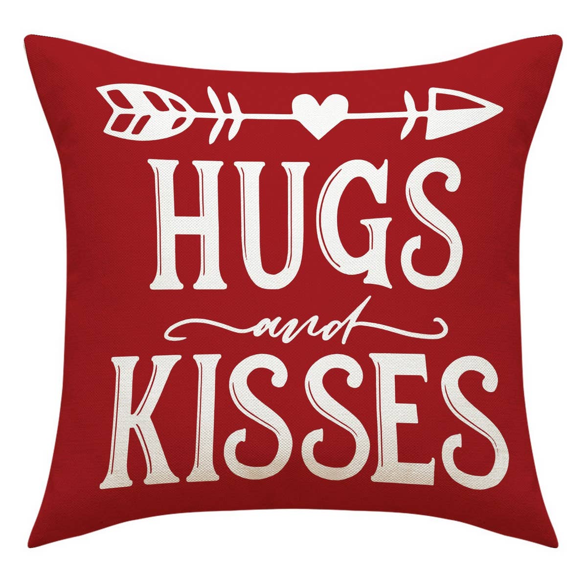 HOME VALENTINE'S DAY LINEN THROW PILLOW COVER