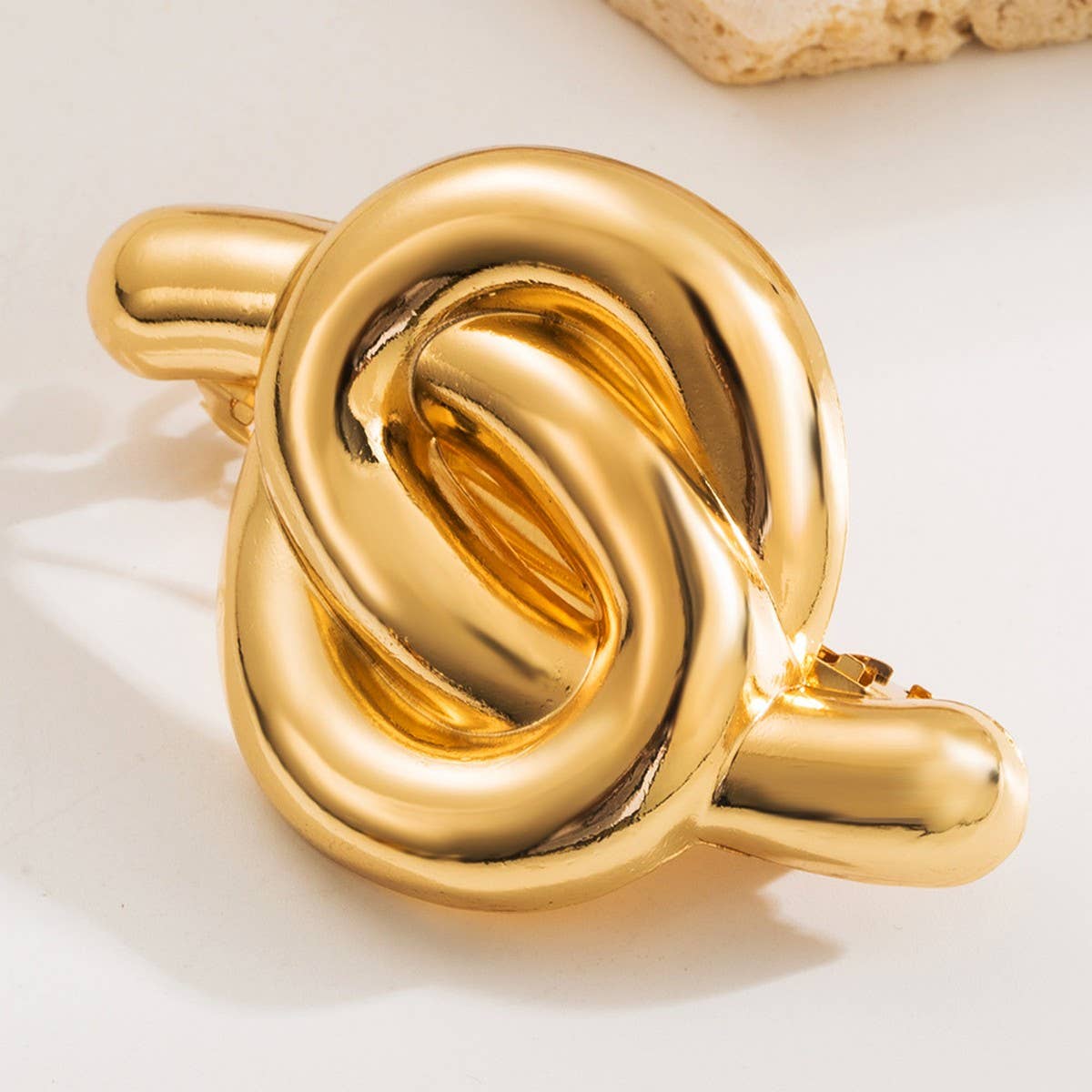 Minimalist Floral Geometric Hair Claw Clip