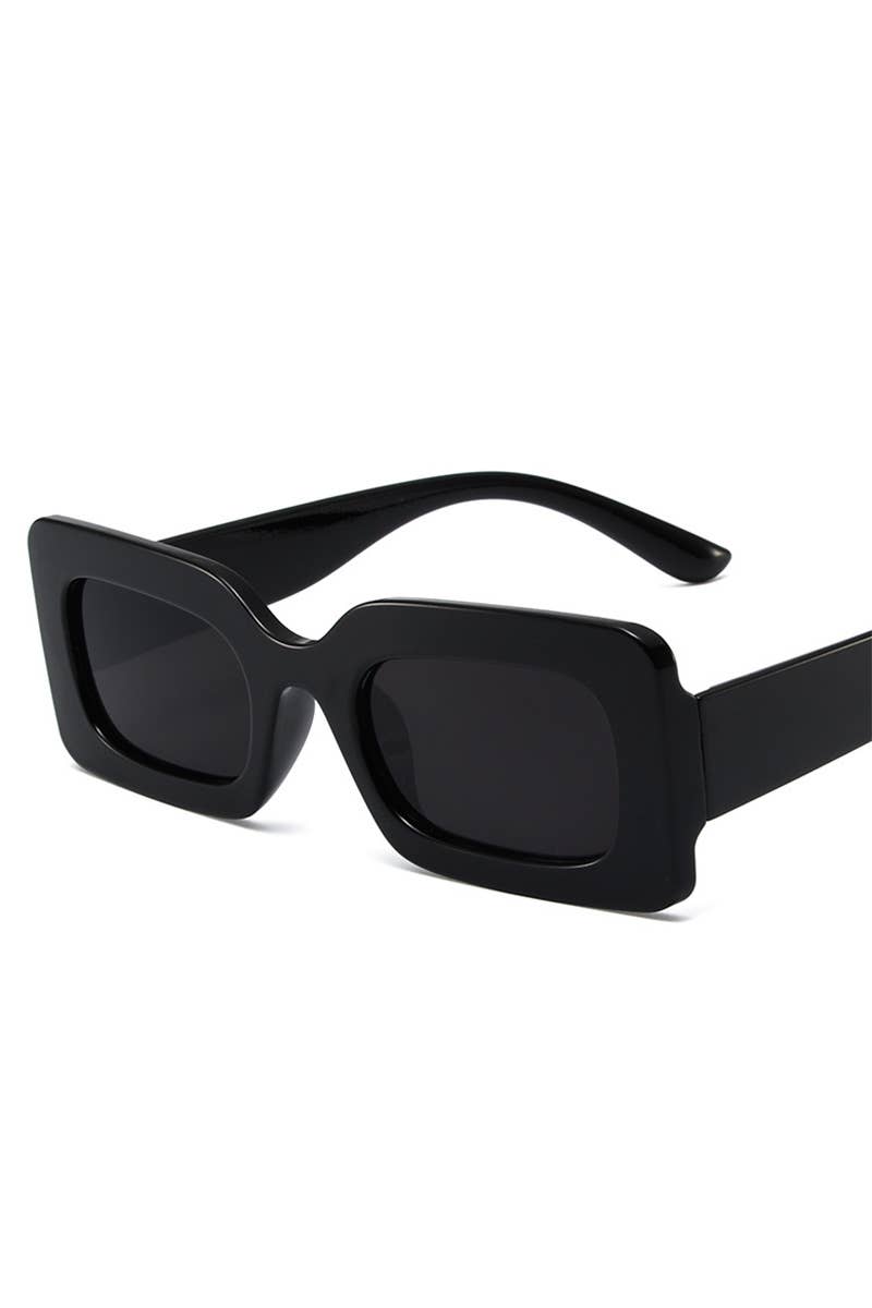 Trendy Small Square Jelly Sunglasses, Retro Style