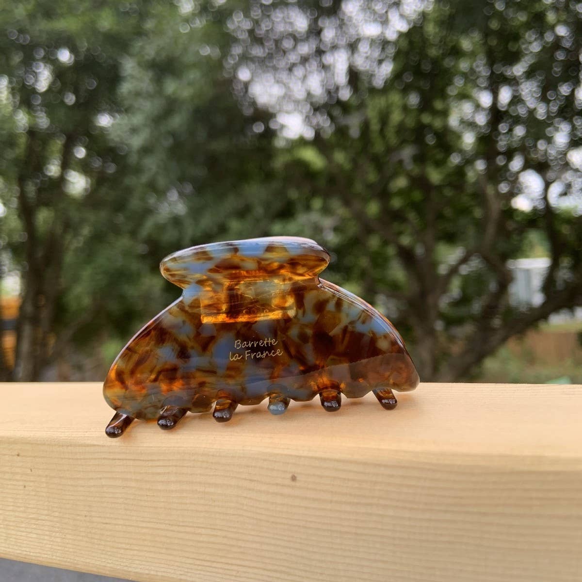 Floral Acetate Yuanbao Hair Claw - Cute Daily Clip