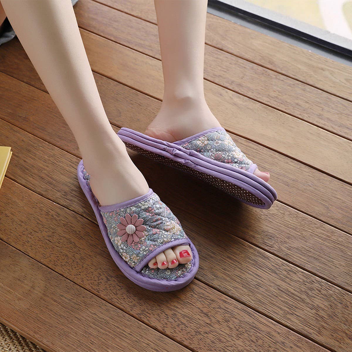 Thick Fabric Soft Sole Slippers for Home