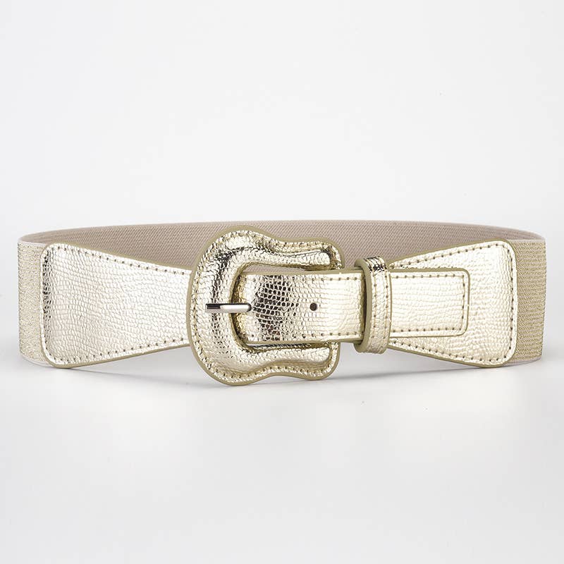 Elastic imitation leather PU with dress jacket waist seal