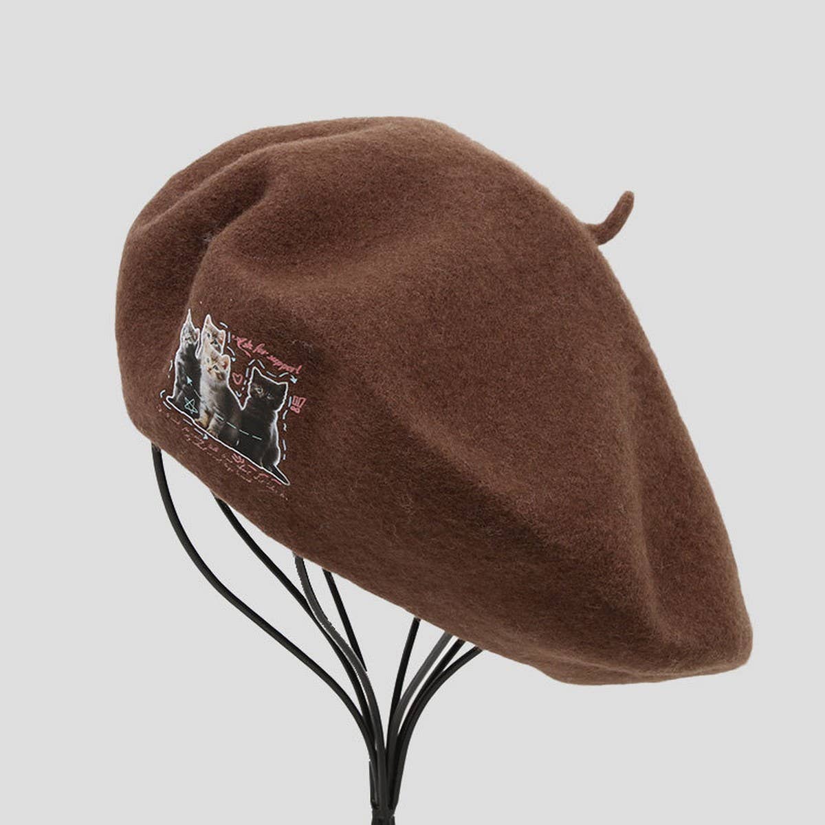 CUTE CARTOON ANIMAL PATTERN BERET_CWAH1925