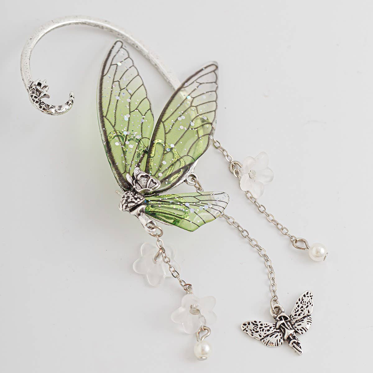 ELF EAR BUTTERFLY OUTLINE NON-PIERCING EARRINGS