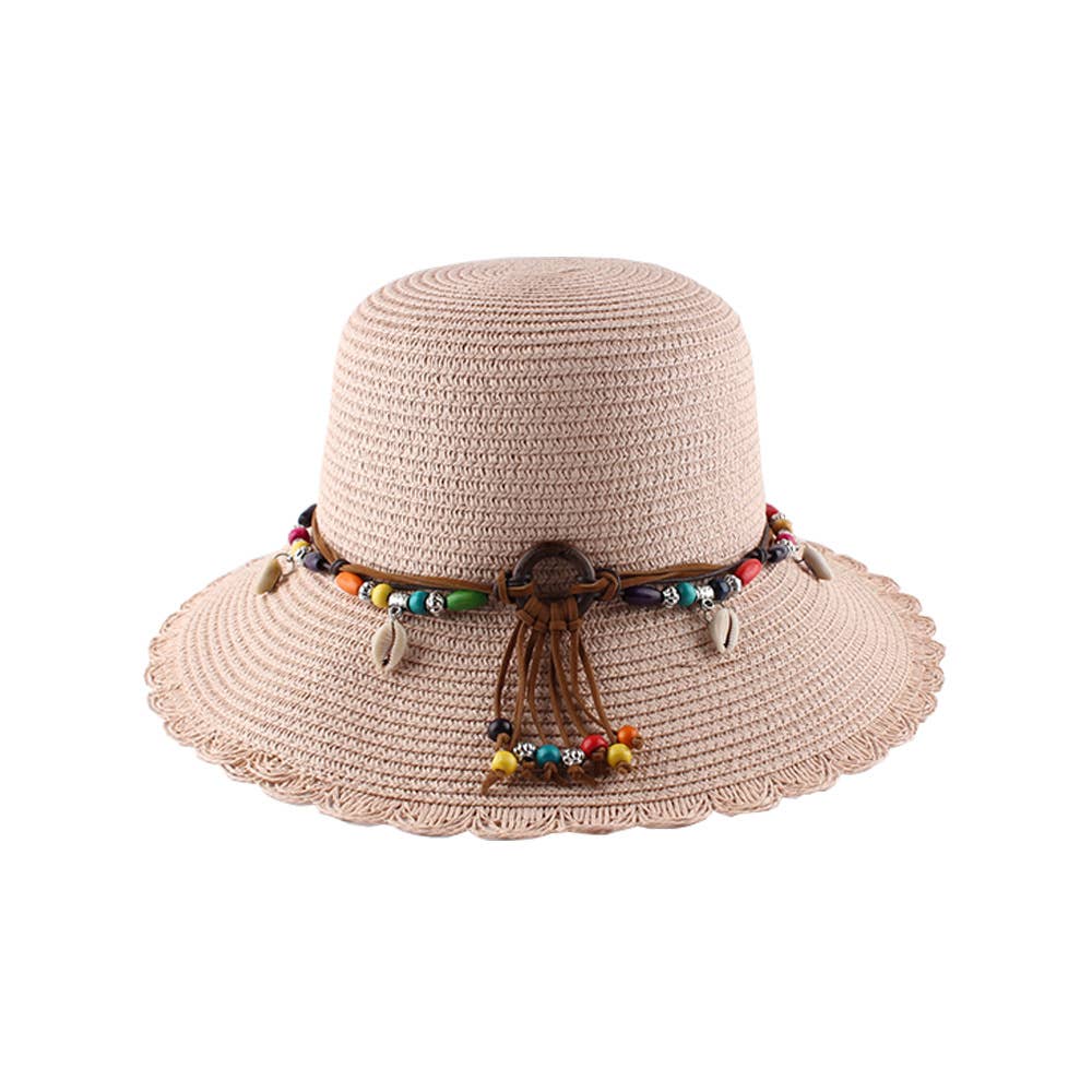 SHORT EAVES LACE DOME BREATHABLE WINDSTRAW HAT