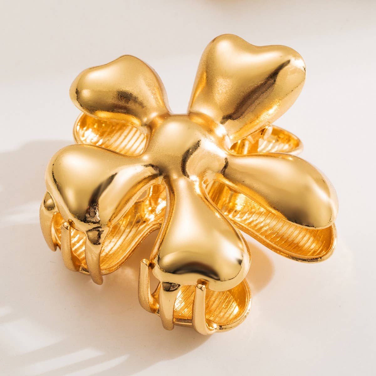 Minimalist Floral Geometric Hair Claw Clip