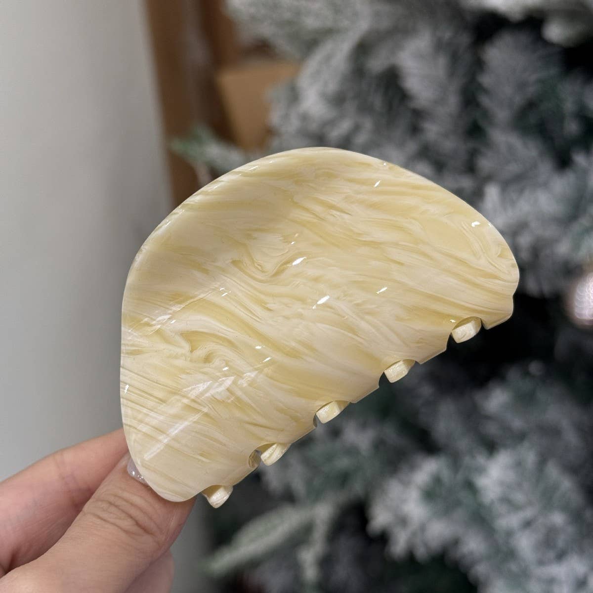 CWAHA4555_NEW LIGHT LUXURY CANDY COLOR SEMI-CIRCULAR HAIRPIN