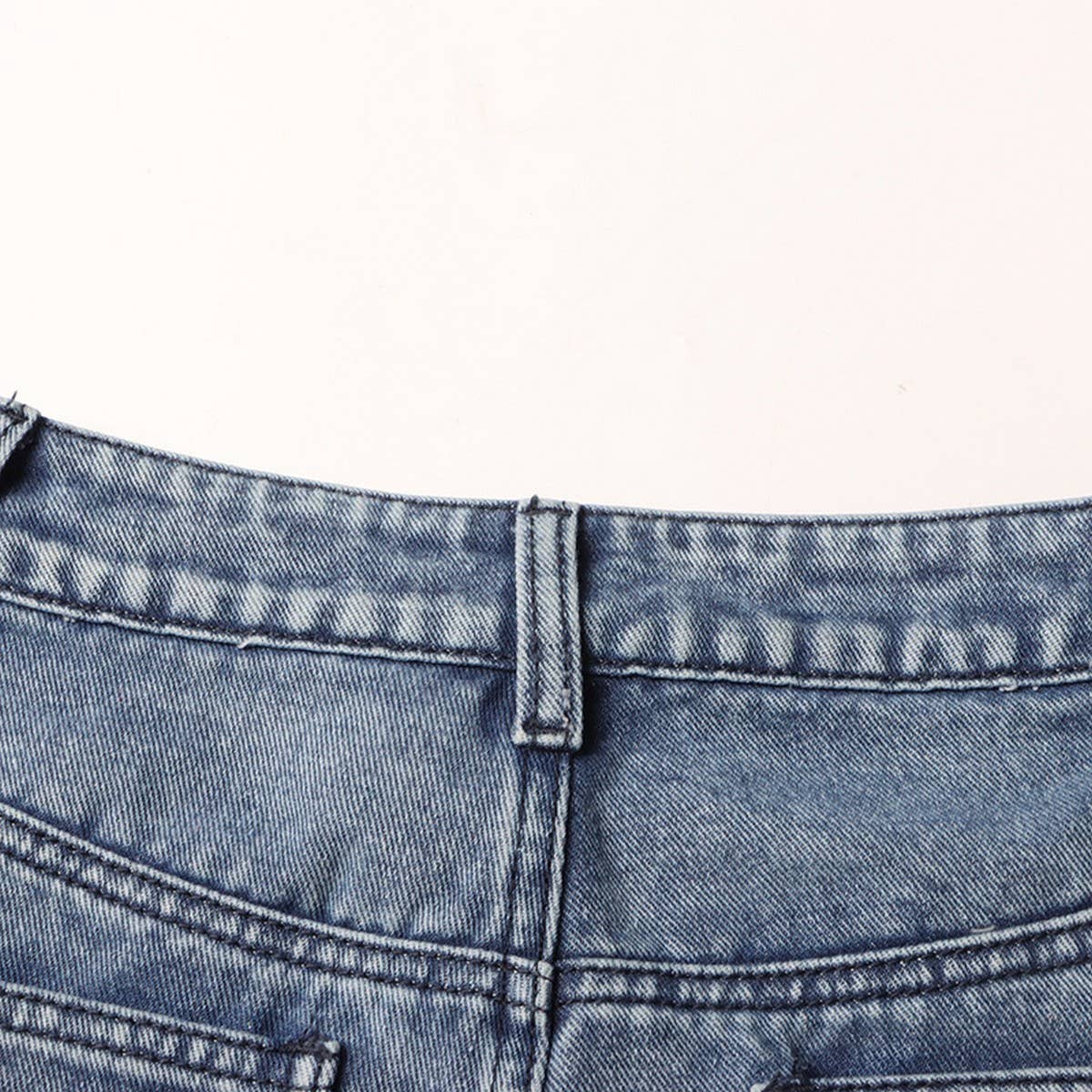 TRENDY PATCHWORK STRAIGHT LEG JEANS