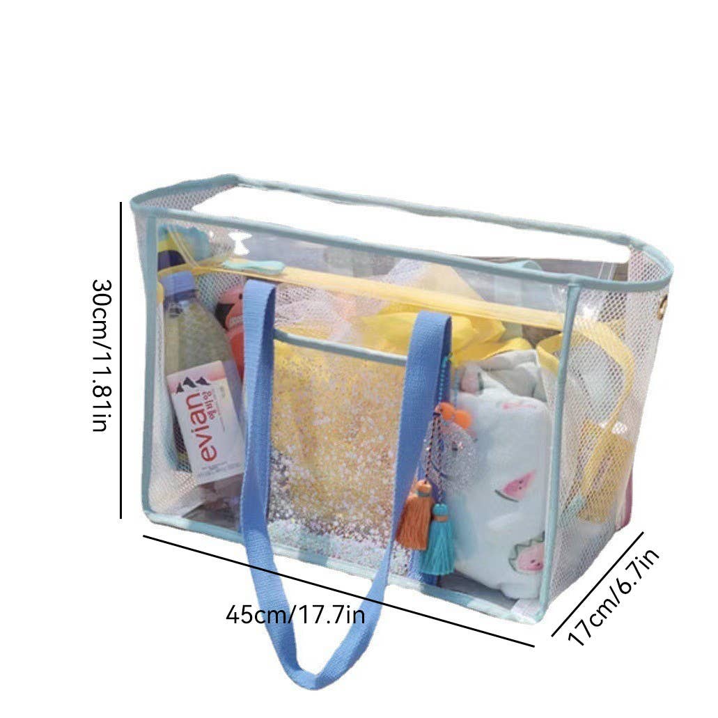 Large-capacity transparent jelly beach pvc bag