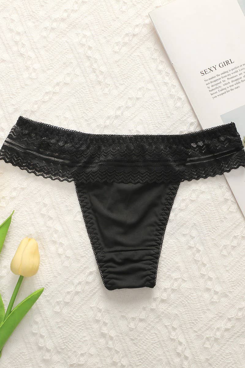 CWMU00300_BLACK SEXY UNDERWIRE BRA & PANTY SET