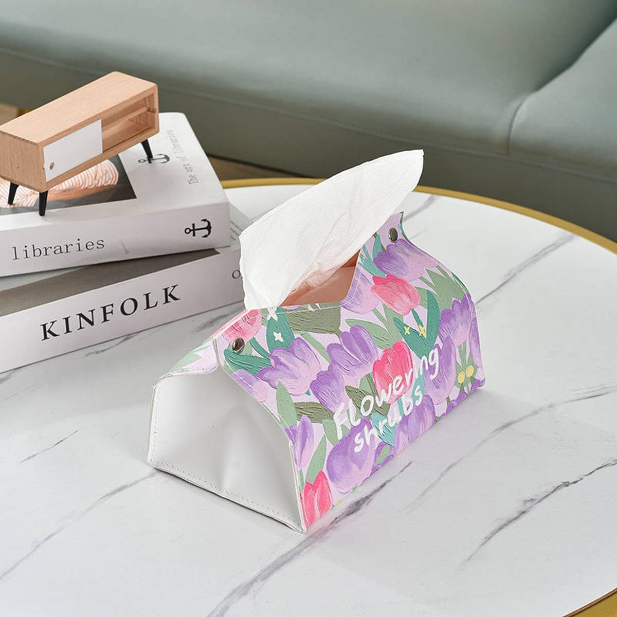 CUTE CARTOON HOUSEHOLD DESKTOP TISSUE BOX