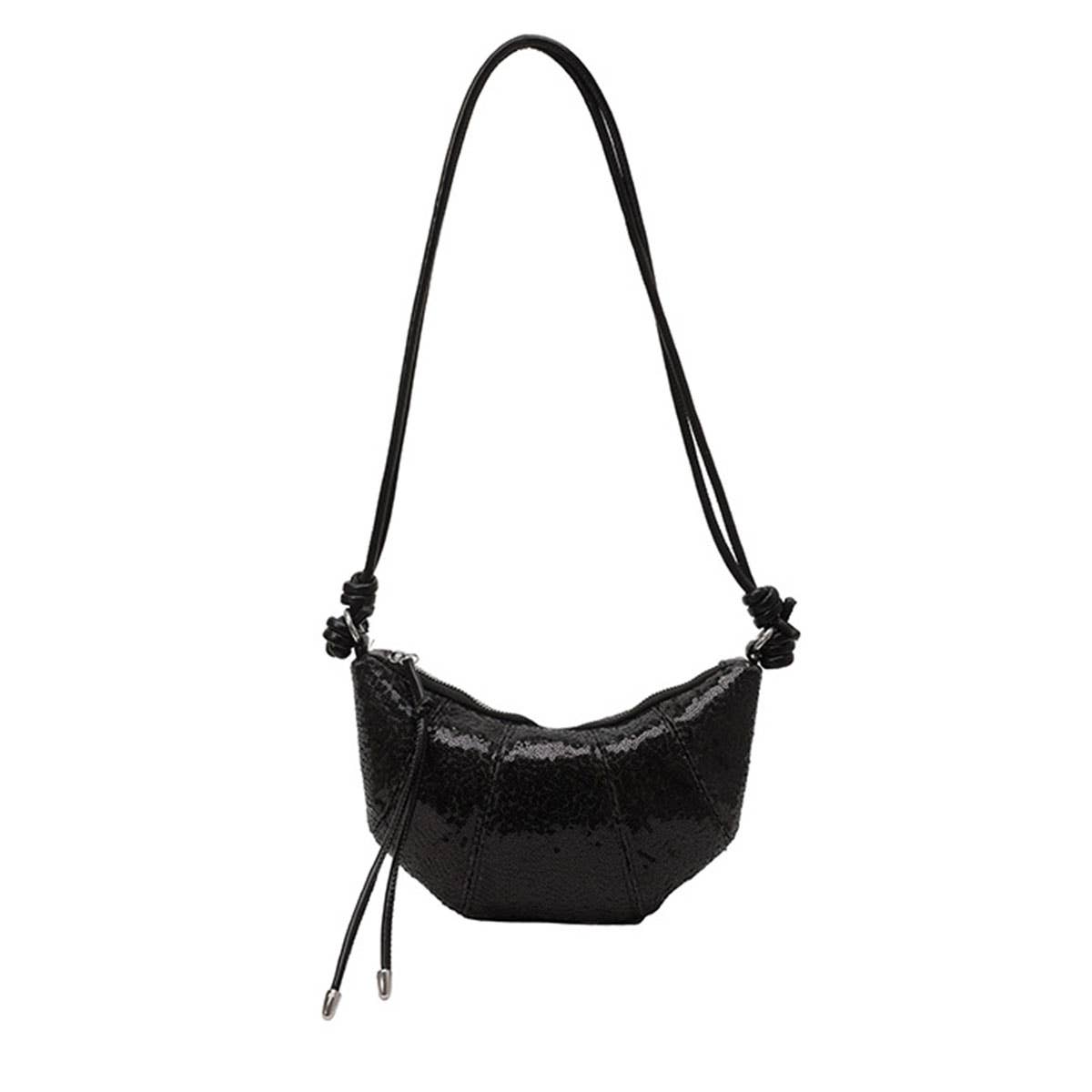 Sequined solid color personalized crossbody bag