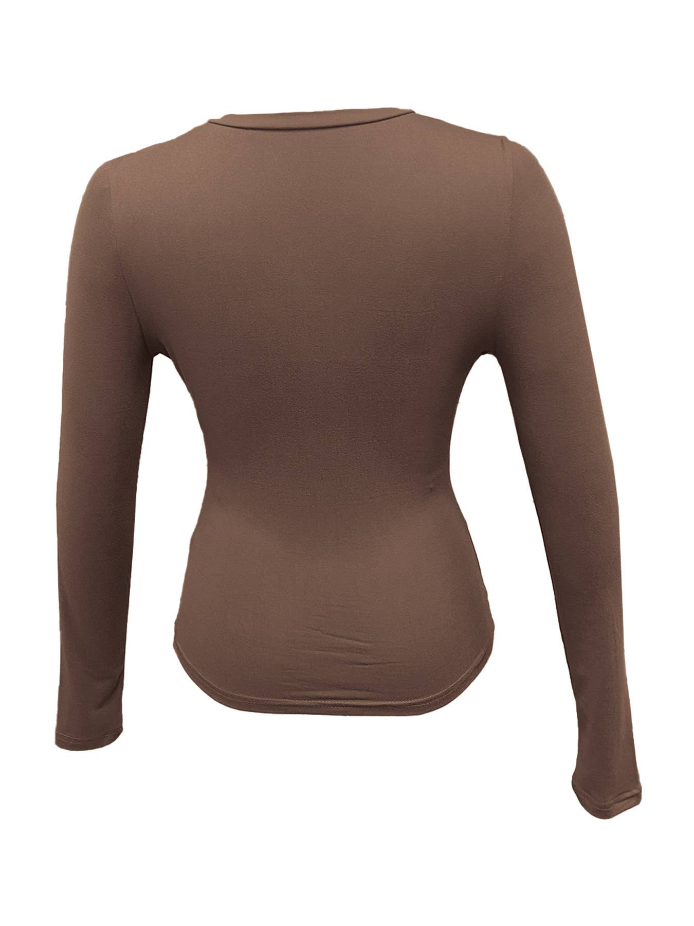 Button Casual Slimming Knitted Crop Top T-Shirt_Cwtbll4122