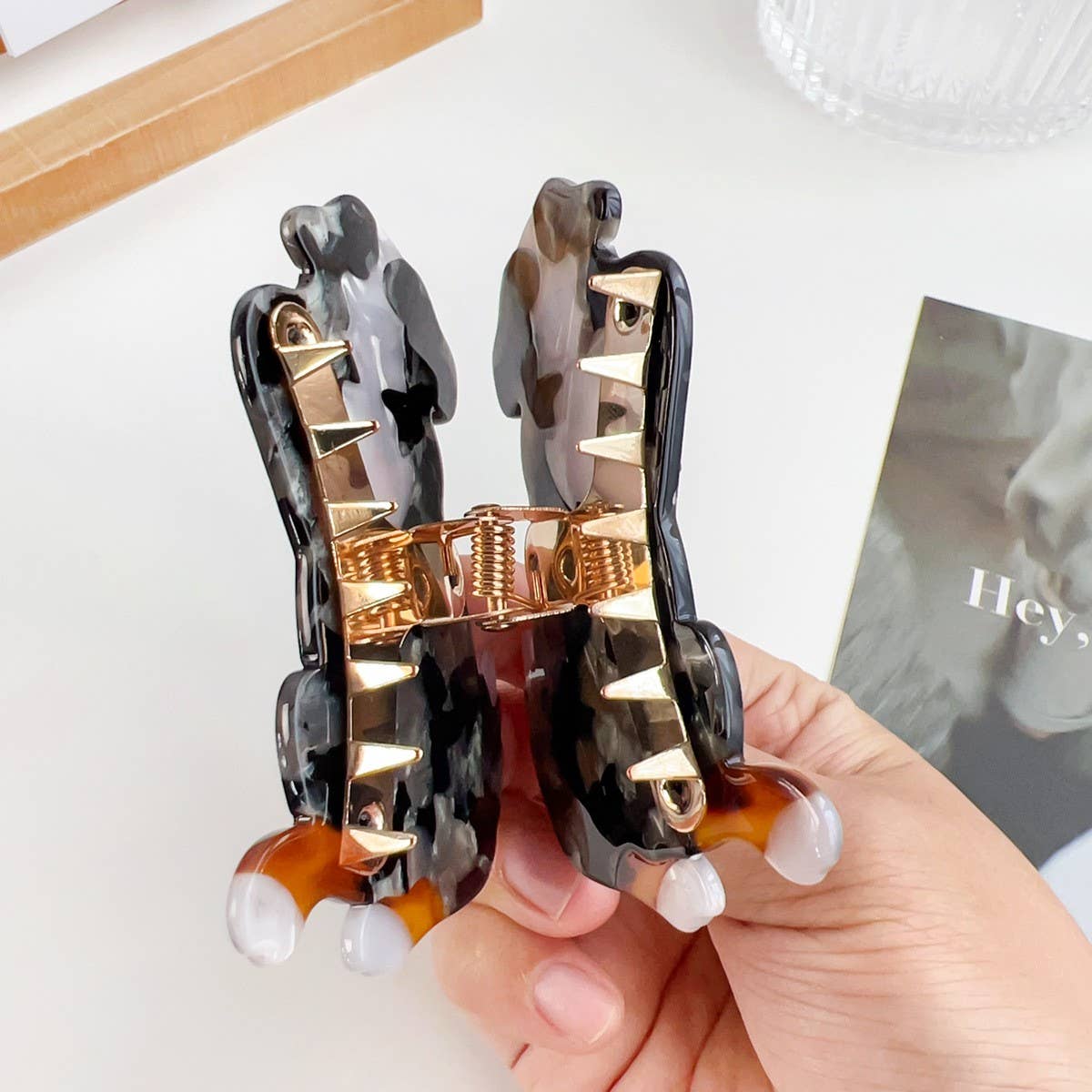 DOPAMINE CUTE BEAUTIFUL CARTOON DOG HAIRPIN_CWAHA1496