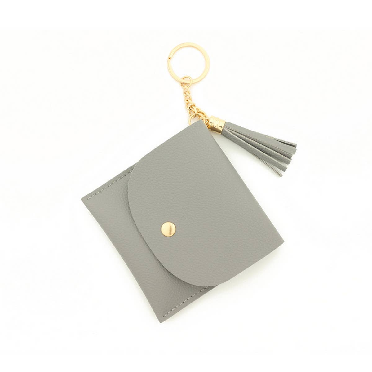 NEW SOLID COLOR CARD HOLDER KEYCHAIN