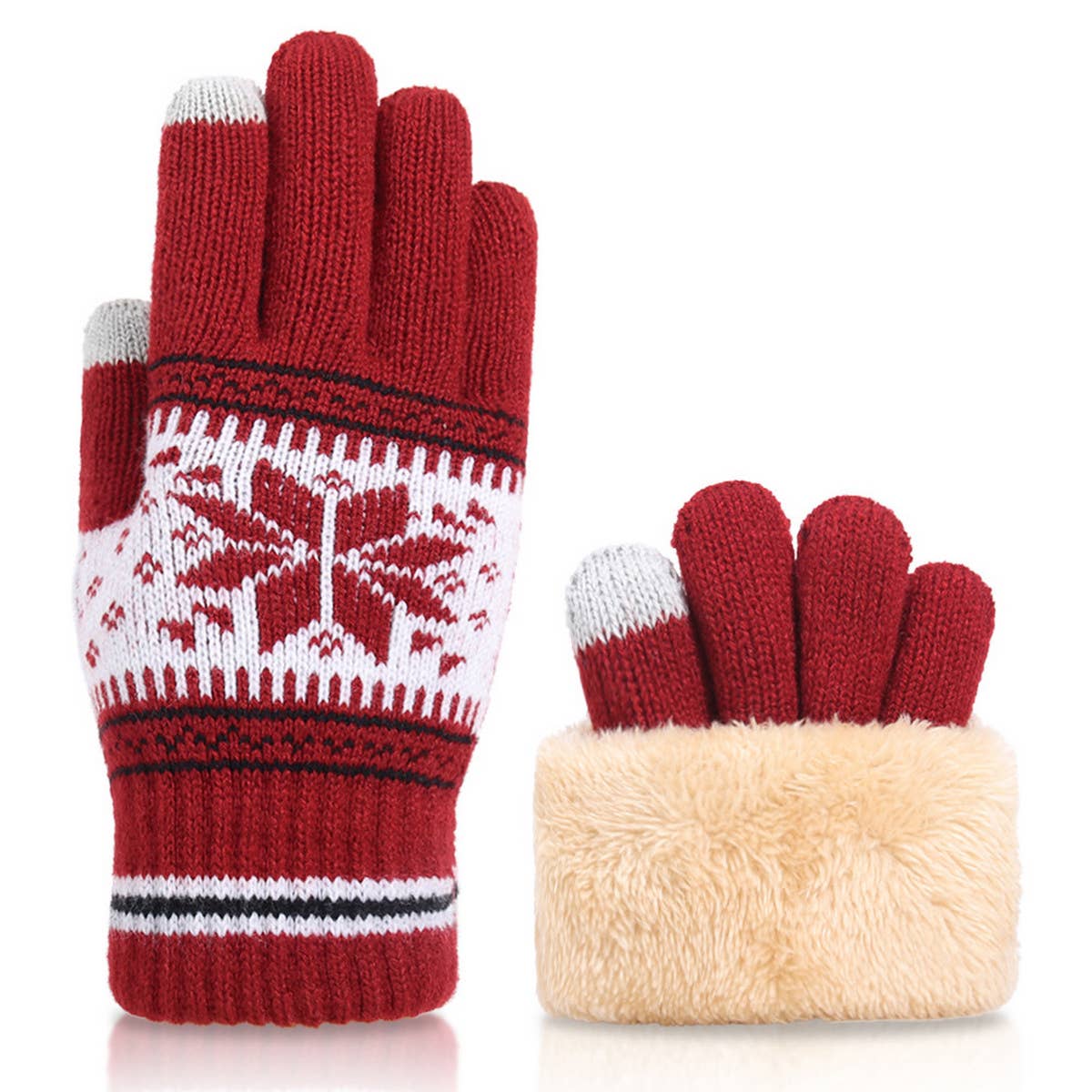 DOUBLE-LAYER COLD-PROOF WARM KNITTED GLOVES_CWAG0131