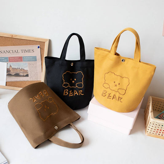 Student Lunch Bag ??Embroidered Canvas_CWAB5601