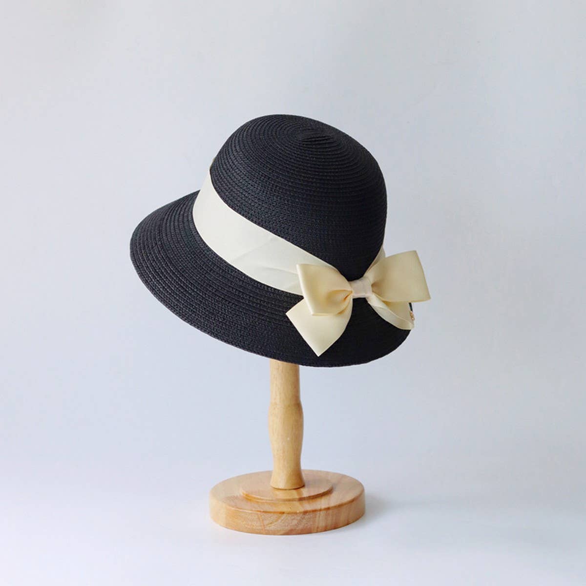 Summer new bow straw hat for women_CWAH3469