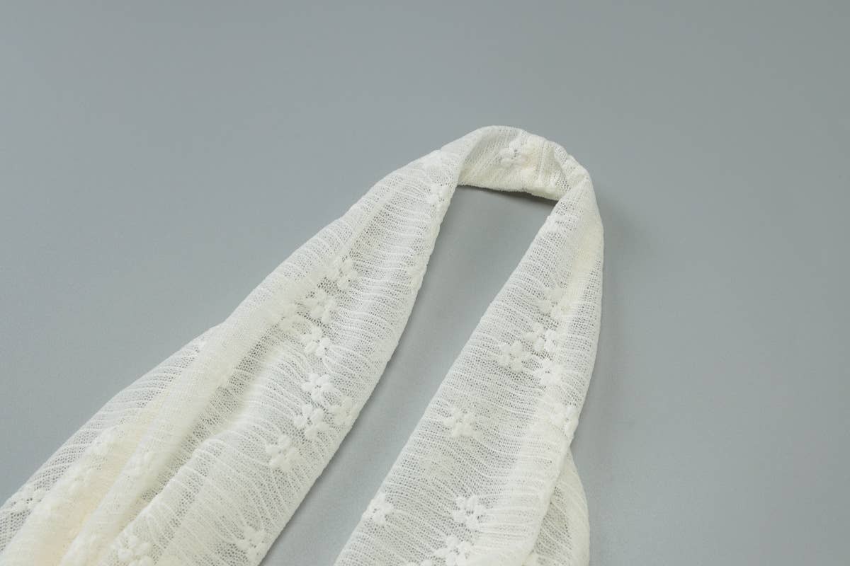 Lace slightly sheer off-the-neck backless dress