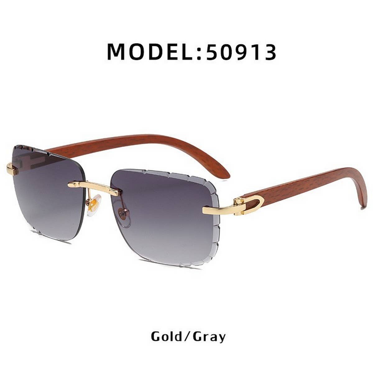 FASHIONABLE FRAMELESS CUT-EDGE SUNGLASSES