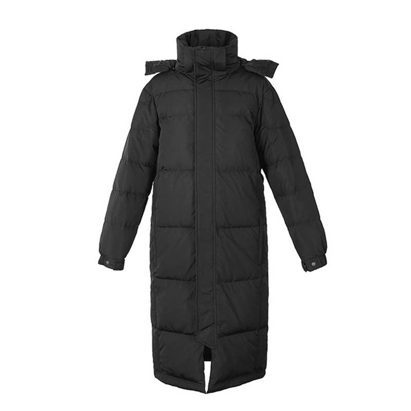 Knee-high loose thick cotton-padded jacket coat
