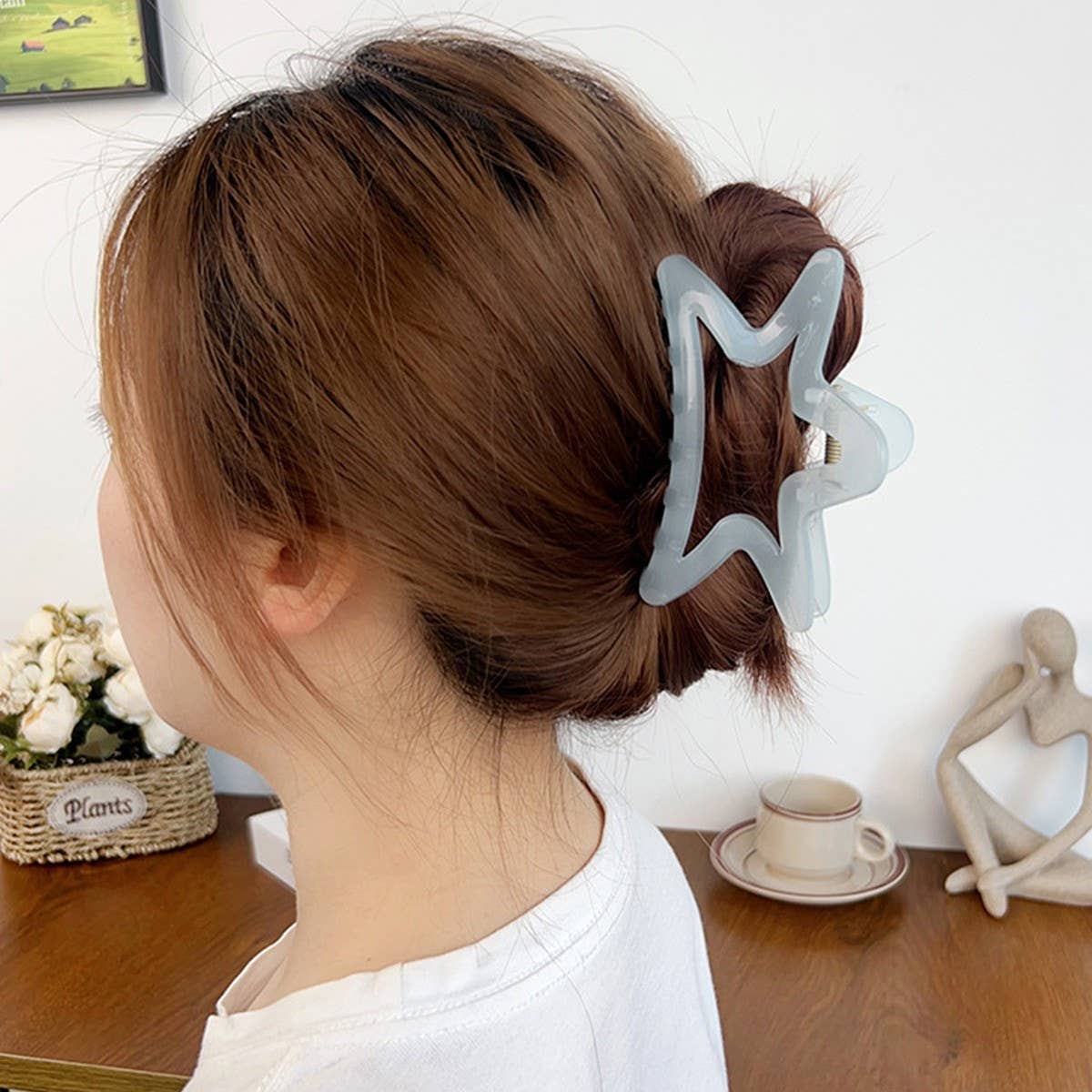 SWEET GIRL BOW FIVE-POINTED STAR HAIRPIN
