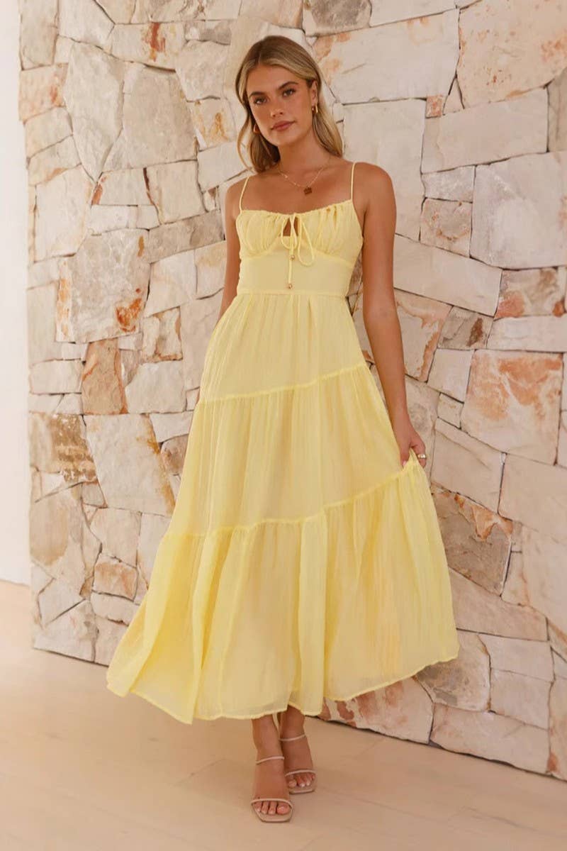 CWDMD5650_SLEEVELESS BACKLESS TIE STRAP MAXI FLARE DRESS