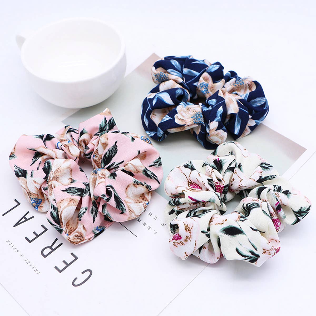 SWEET WOMEN PRINTED ELASTIC HAIR ROPE_CWAHA1017