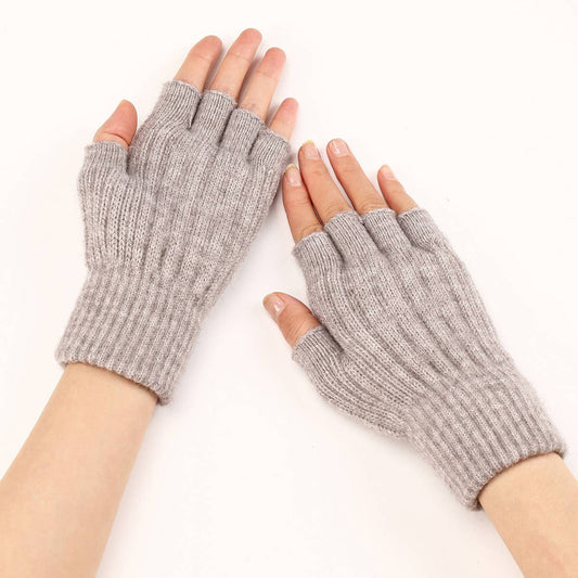 WARM TWIST SHORT FINGERLESS GLOVES_CWAG0115