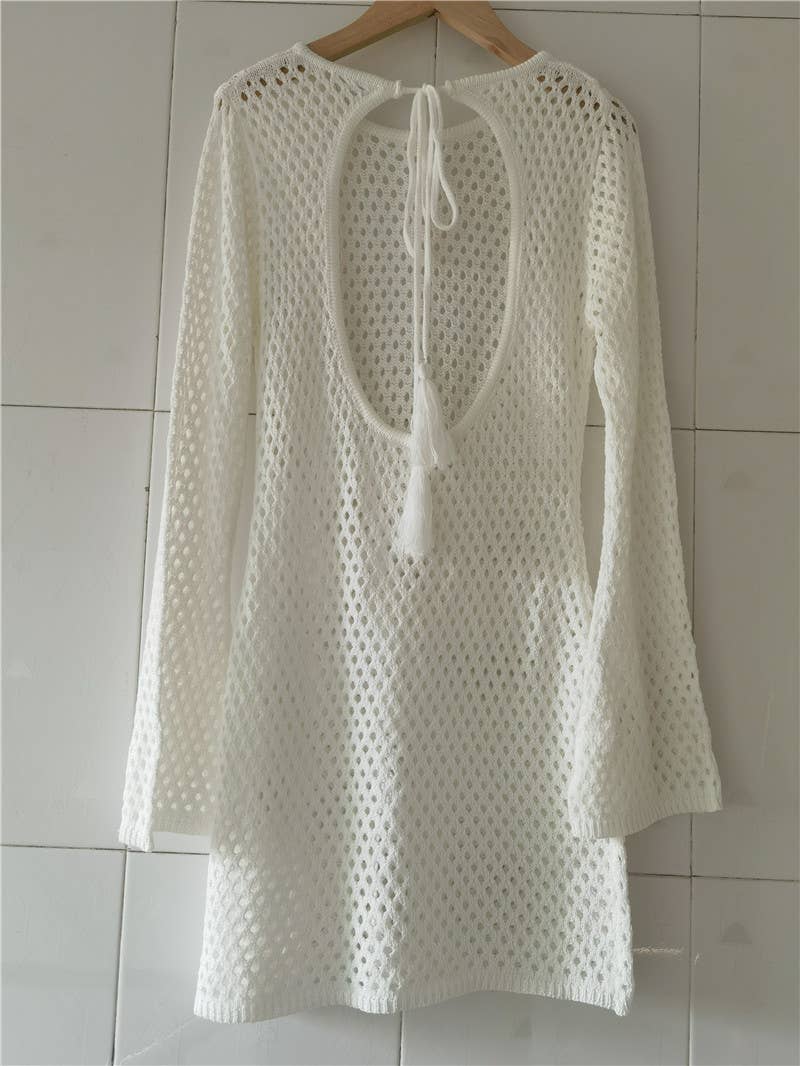 HOLLOWED-OUT BACKLESS SUN-PROTECTIVE CLOTHING