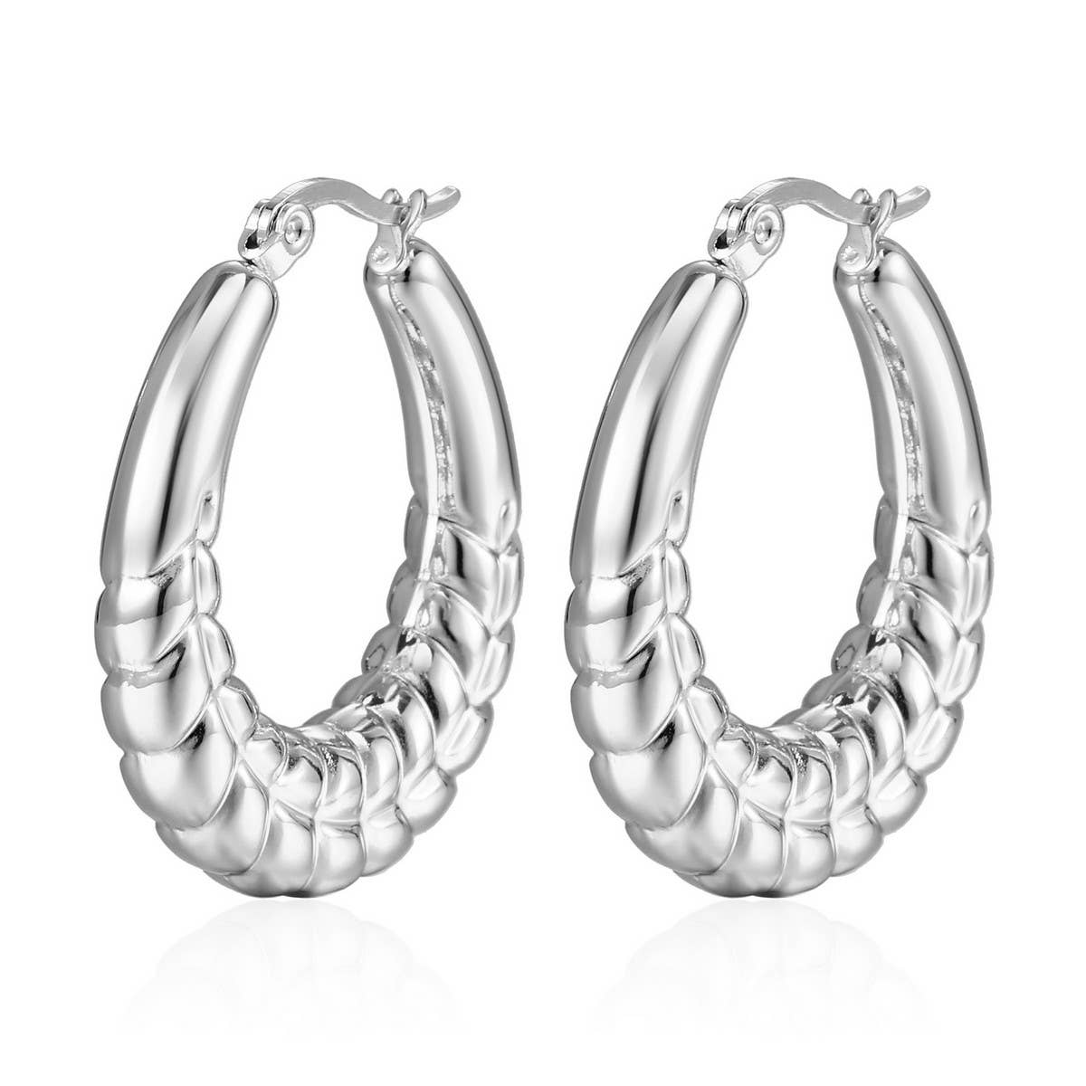 WOMEN FASHION LIGHTWEIGHT STAINLESS STEEL EARRINGS