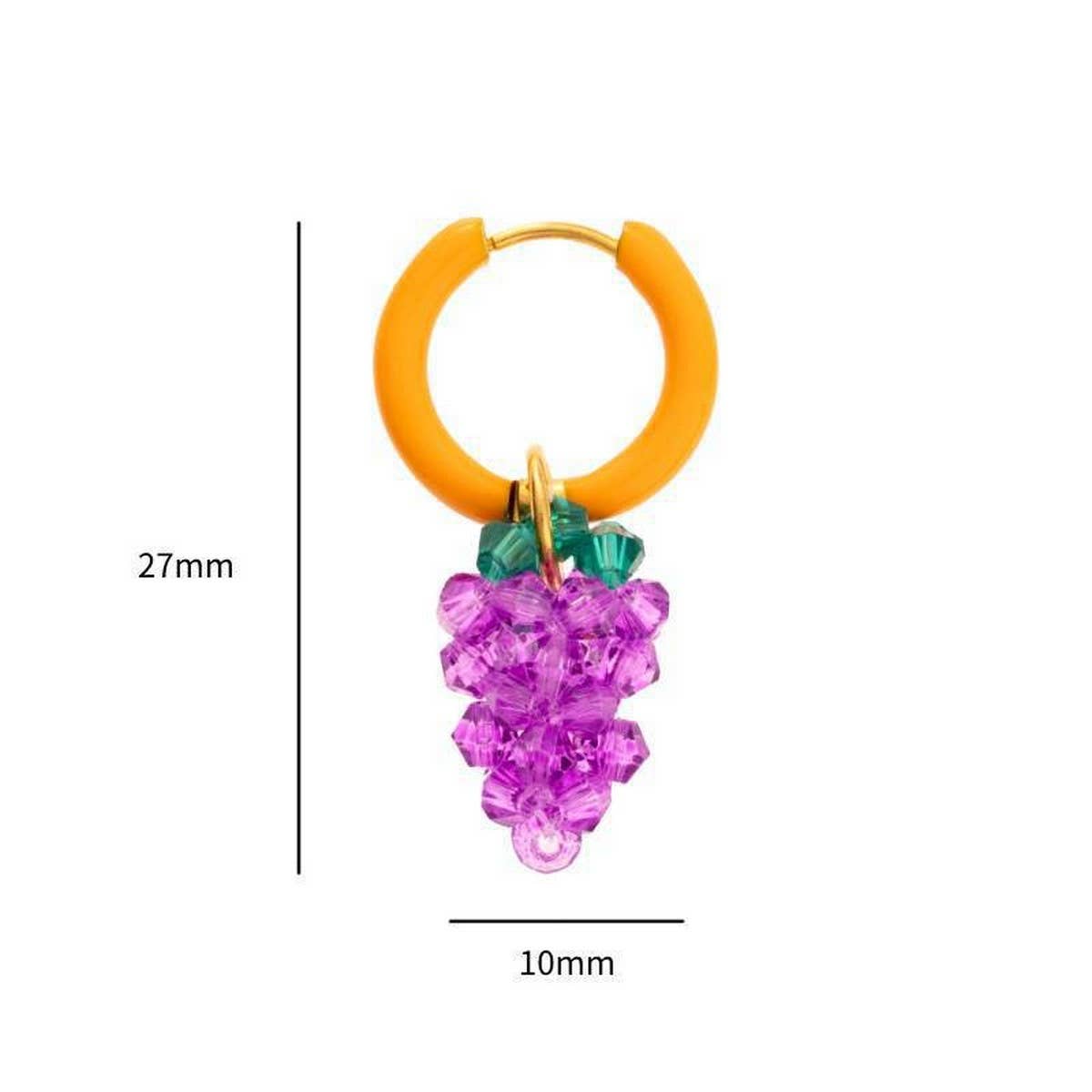 Fashion Stainless Steel Fruit Series Earrings_CWAJE5116