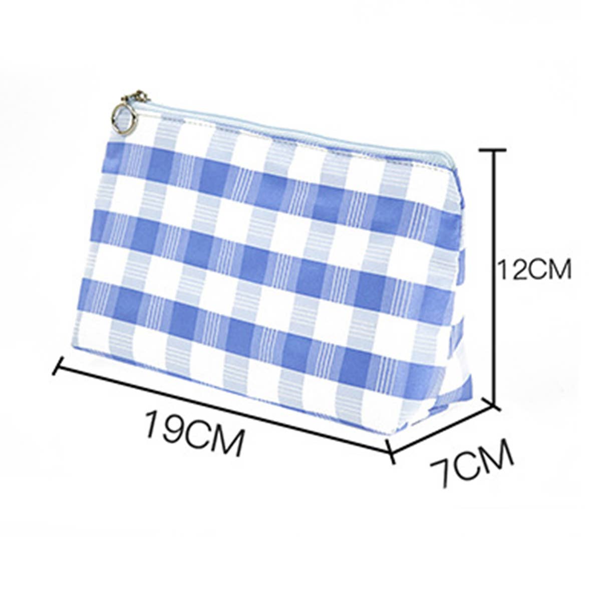 SIMPLE PLAID TOILETRY BAG COSMETIC BAG_CWAB1848