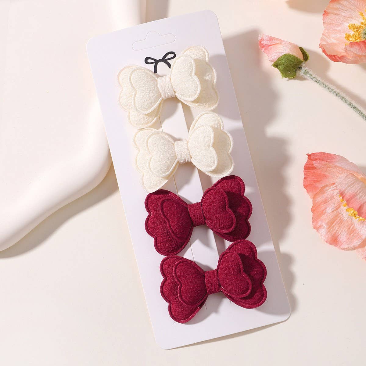 Double-Layer Butterfly Hair Clip Set for Kids