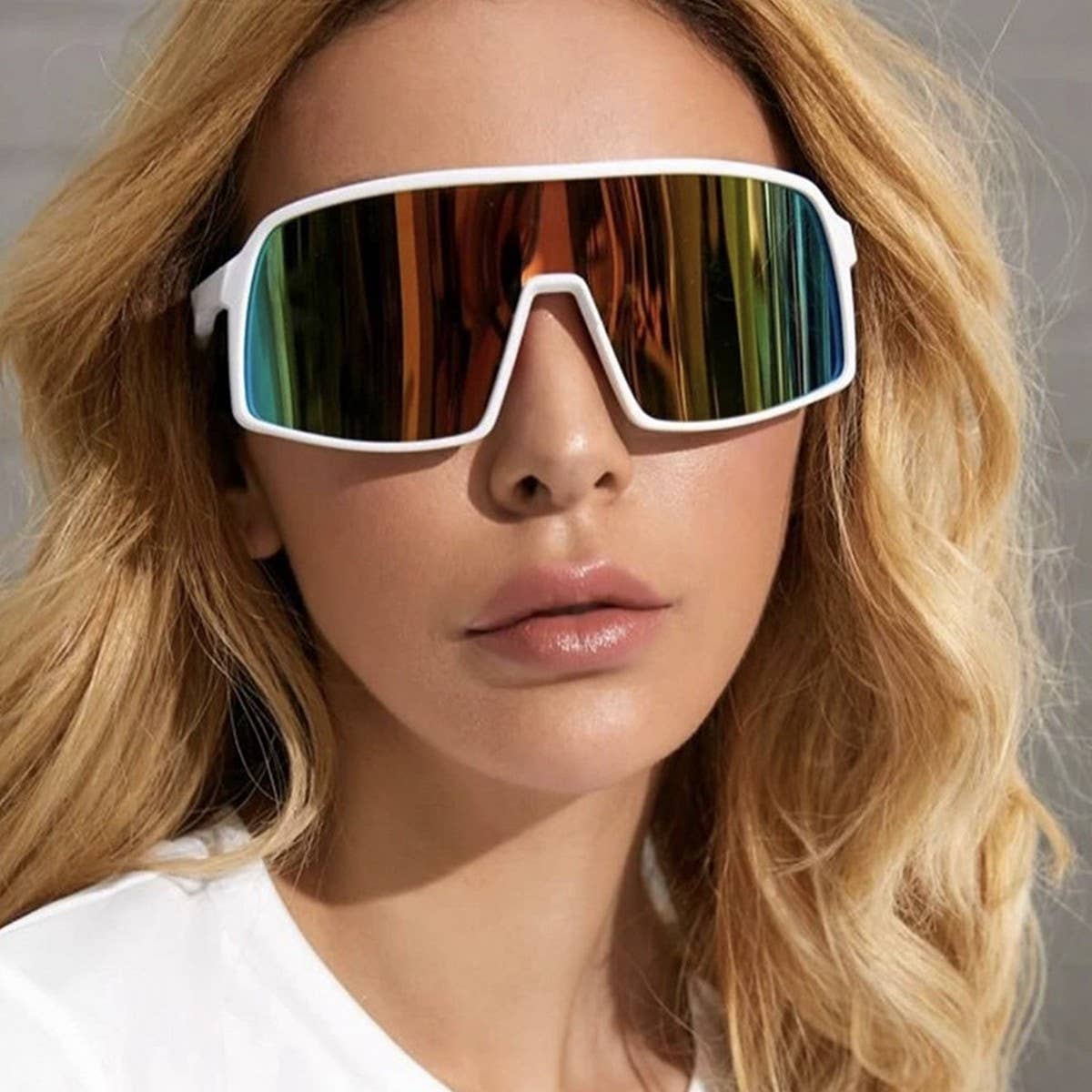 COLORFUL CYCLING GLASSES ONE-PIECE SUNGLASSES