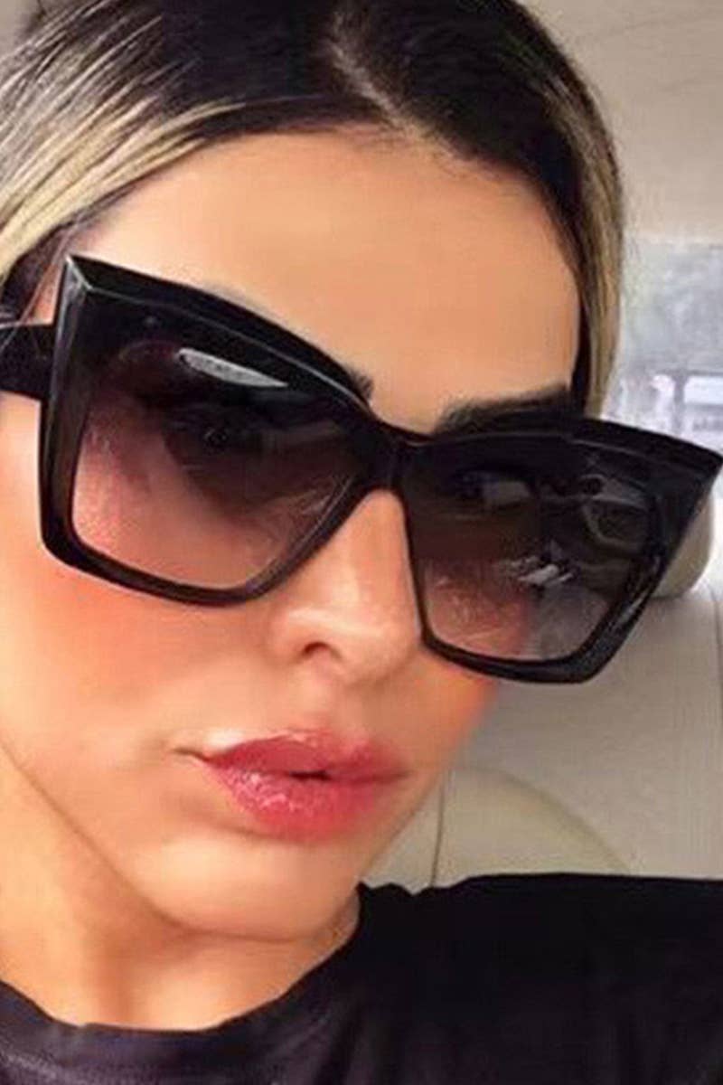 CATS EYE BIG FRAME SUNGLASSES_CWASG0129