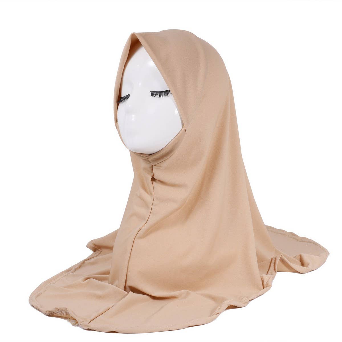 SOLID COLOR LOOSE PULLOVER ETHNIC HEADSCARF_CWASC2423