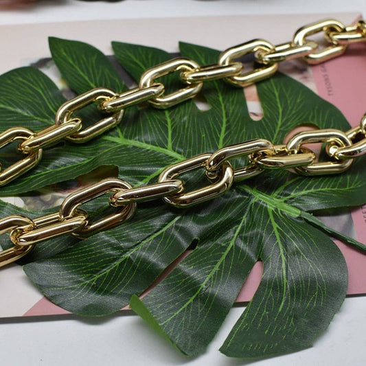 Elegant Plastic UV-Plated Bag Chain for Women