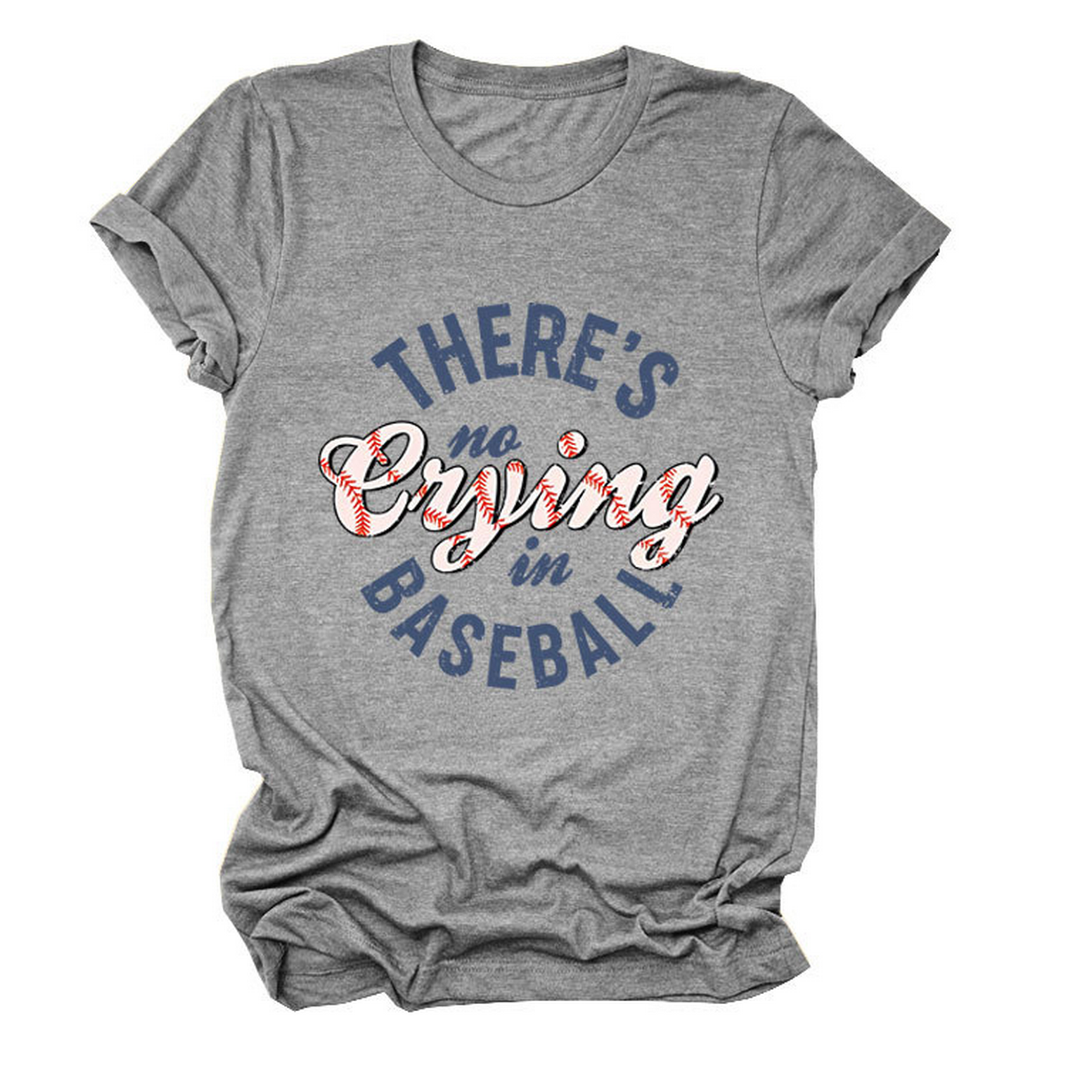 Women??¢s ?œNo Crying in Baseball??Graphic Teep_CWTTSL0481