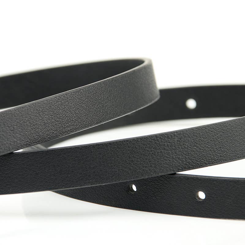 Versatile multi-color women's thin waist belt