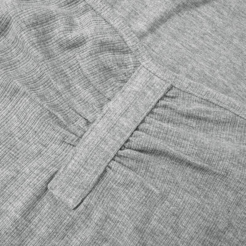 SOLID COLOR SQUARE NECK PLEATED CROP CASUAL TOP