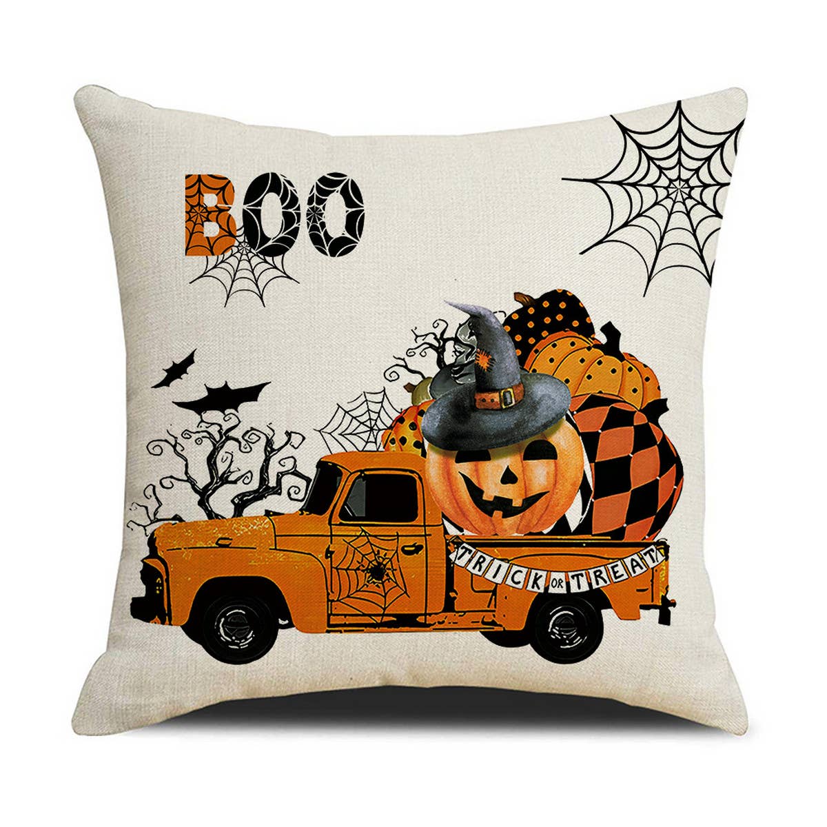 HALLOWEEN CARTOON FUNNY LINEN PILLOWCASE