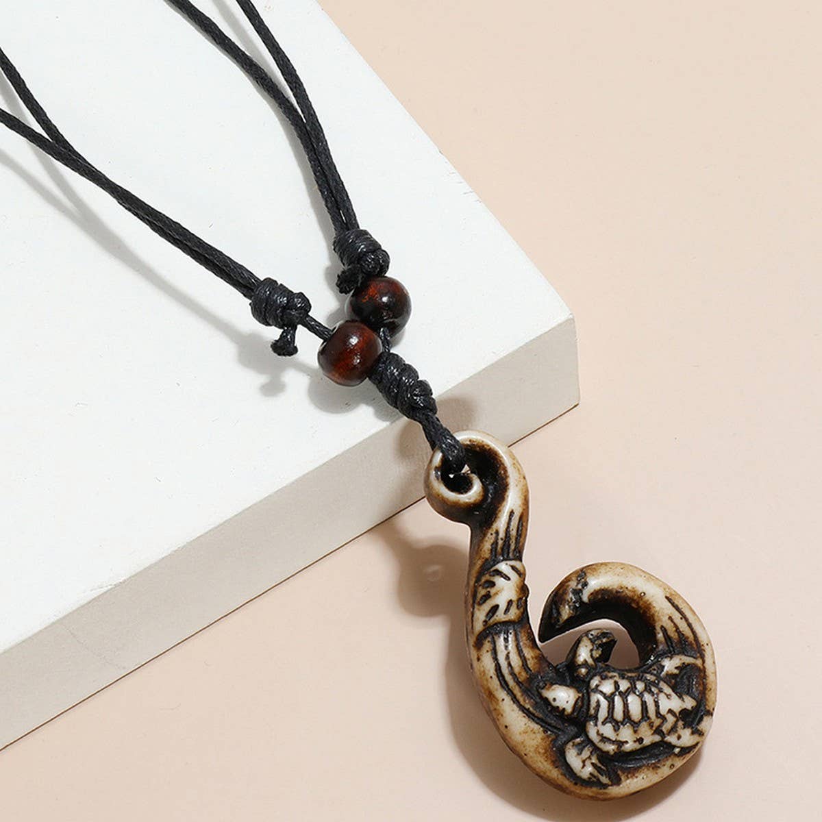 CREATIVE RETRO RESIN MEN'S LONG NECKLACE