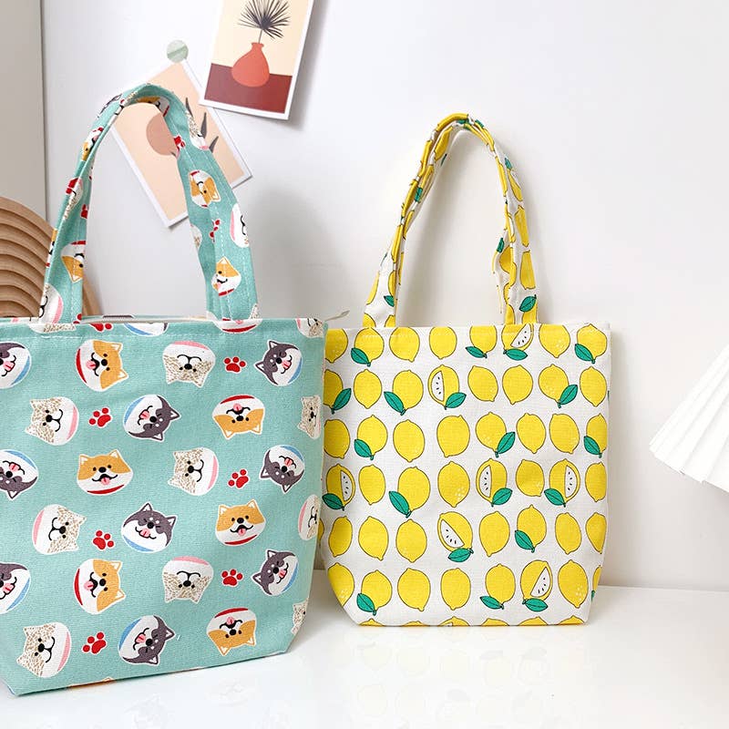 Cute cartoon dog large-capacity bento pack