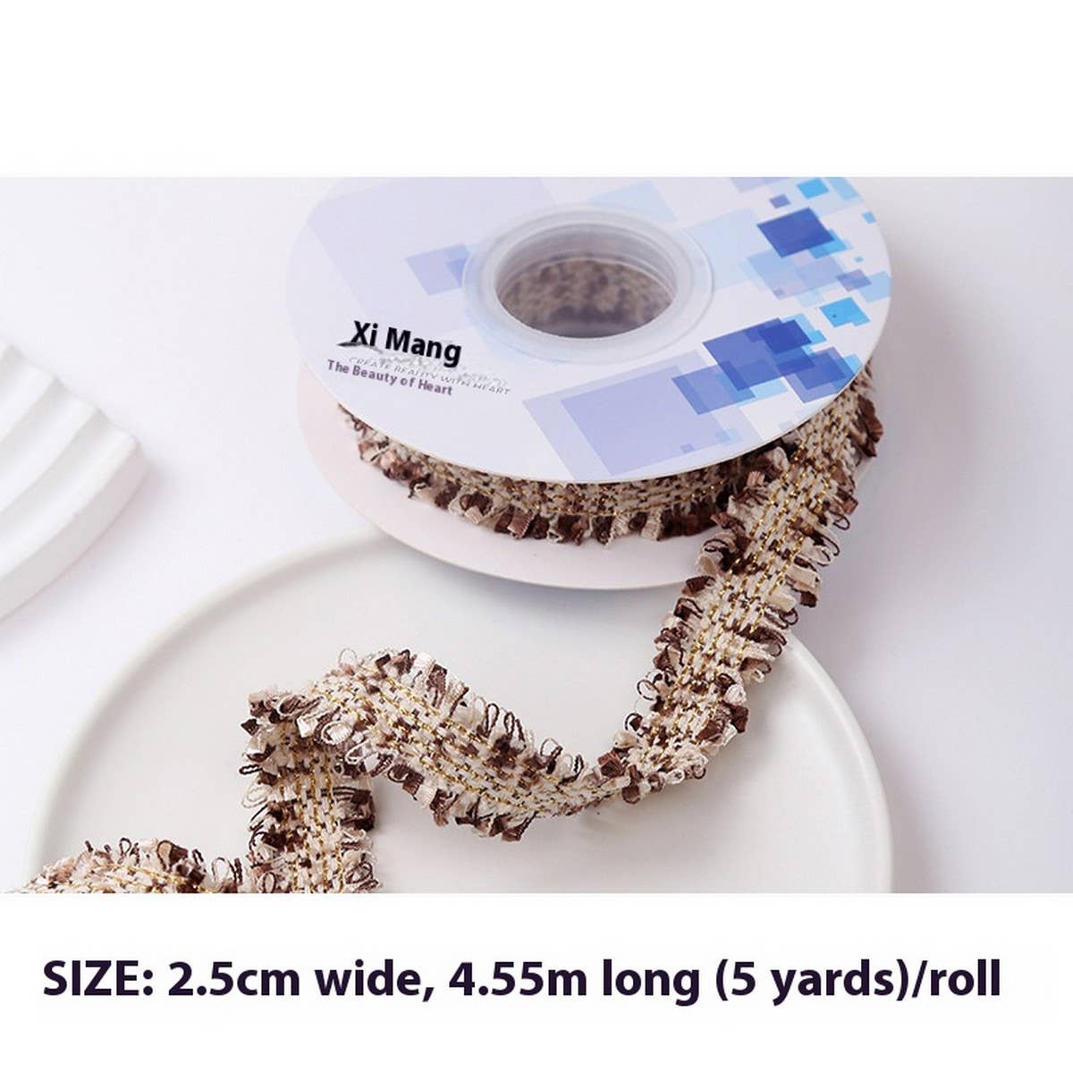 RIBBON TWEED BOUQUET FLOWER WRAP DIY RIBBON