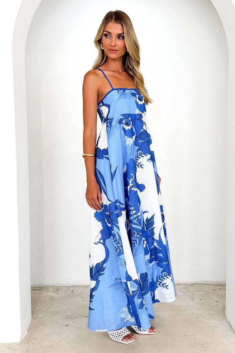 CWDHL1075_SUMMER BACKLESS SUSPENDER SEXY HIGH WAIST DRESS