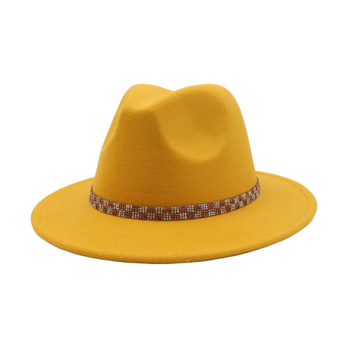 Unisex Vintage Wool FedoraHat British Ethnic Style_CWAH04392