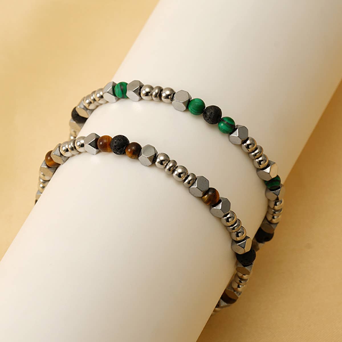 NICHE TITANIUM STEEL VOLCANIC TURQUOISE BRACELET